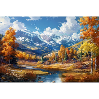 Oil Canvas of Nature Scenery